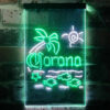 Corona Fish Sun Palm Island LED Sign Home Bar Decor