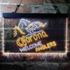 Corona Fishing Welcome Anglers LED Sign Man Cave Home Bar Pub Decor