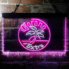 Corona Palm Tree Island Circle LED Sign Man Cave Home Bar Pub Decor