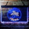 Corona Palm Tree Island Circle LED Sign Man Cave Home Bar Pub Decor