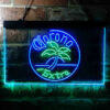 Corona Palm Tree Island Circle LED Sign Man Cave Home Bar Pub Decor