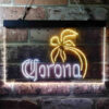 Corona Palm Tree Island Simple LED Sign Man Cave Home Bar Pub Decor