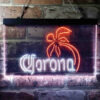 Corona Palm Tree Island Simple LED Sign Man Cave Home Bar Pub Decor