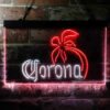 Corona Palm Tree Island Simple LED Sign Man Cave Home Bar Pub Decor