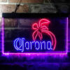 Corona Palm Tree Island Simple LED Sign Man Cave Home Bar Pub Decor