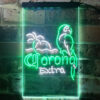 Corona Parrot Palm Tree Bar LED Sign Man Cave Decor