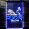 Corona Parrot Palm Tree Bar LED Sign Man Cave Decor