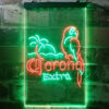 Corona Parrot Palm Tree Bar LED Sign Man Cave Decor