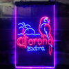 Corona Parrot Palm Tree Bar LED Sign Man Cave Decor