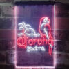 Corona Parrot Palm Tree Bar LED Sign Man Cave Decor