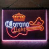 Coronas Light Guitar Cowboy Hat 3-Color LED Sign Man Cave Home Bar Pub Decor