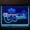 Coronas Light Guitar Cowboy Hat 3-Color LED Sign Man Cave Home Bar Pub Decor