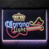 Coronas Light Guitar Cowboy Hat 3-Color LED Sign Man Cave Home Bar Pub Decor