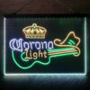 Coronas Light Guitar Cowboy Hat 3-Color LED Sign Man Cave Home Bar Pub Decor