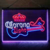 Coronas Light Guitar Cowboy Hat 3-Color LED Sign Man Cave Home Bar Pub Decor