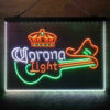 Coronas Light Guitar Cowboy Hat 3-Color LED Sign Man Cave Home Bar Pub Decor