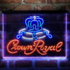 Crown Royal 3-Color LED Sign Man Cave Home Bar Pub Decor