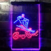 Crown Royal Ice Skiing Home Bar Neon Light LED Sign Man Cave Decor