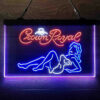 Crown Royal Lady 3-Color LED Sign Man Cave Home Bar Pub Decor