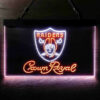 Crown Royal Oakland Raiders Est 1960 LED Sign Man Cave Home Bar Pub Decor