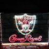 Crown Royal Oakland Raiders Est 1960 LED Sign Man Cave Home Bar Pub Decor