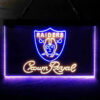 Crown Royal Oakland Raiders Est 1960 LED Sign Man Cave Home Bar Pub Decor