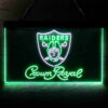 Crown Royal Oakland Raiders Est 1960 LED Sign Man Cave Home Bar Pub Decor