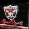 Crown Royal Oakland Raiders Est 1960 LED Sign Man Cave Home Bar Pub Decor