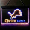 Detroit Lions Corona Extra LED Sign Man Cave Home Bar Pub Decor