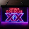 Dos Equis Bright Red XX Mexican LED Sign Man Cave Home Bar Pub Decor