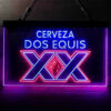 Dos Equis Bright Red XX Mexican LED Sign Man Cave Home Bar Pub Decor