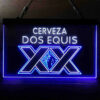 Dos Equis Bright Red XX Mexican LED Sign Man Cave Home Bar Pub Decor