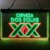 Dos Equis Bright Red XX Mexican LED Sign Man Cave Home Bar Pub Decor