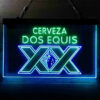 Dos Equis Bright Red XX Mexican LED Sign Man Cave Home Bar Pub Decor