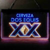 Dos Equis Bright Red XX Mexican LED Sign Man Cave Home Bar Pub Decor