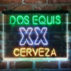 Dos Equis XX Cerveza 3-Color LED Sign Man Cave Home Bar Pub Decor