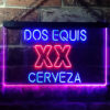 Dos Equis XX Cerveza LED Sign Man Cave Home Bar Pub Decor