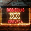 Dos Equis XX Cerveza LED Sign Man Cave Home Bar Pub Decor