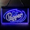 Dr Pepper Line Logo LED Sign Man Cave Home Bar Pub Decor