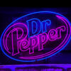 Dr Pepper Line Logo LED Sign Man Cave Home Bar Pub Decor