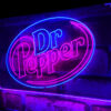 Dr Pepper Line Logo LED Sign Man Cave Home Bar Pub Decor