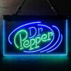 Dr Pepper Line Logo LED Sign Man Cave Home Bar Pub Decor