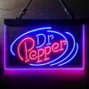 Dr Pepper Line Logo LED Sign Man Cave Home Bar Pub Decor