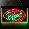 Dr Pepper Line Logo LED Sign Man Cave Home Bar Pub Decor