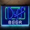 Duff 3-Color LED Sign Man Cave Home Bar Pub Decor