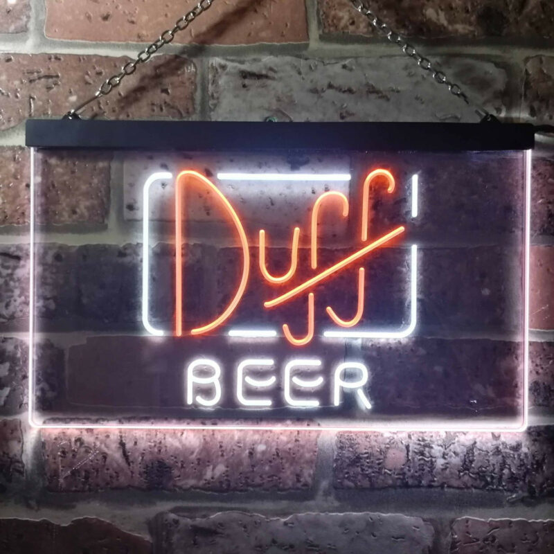 Duff LED Sign Man Cave Home Bar Pub Decor