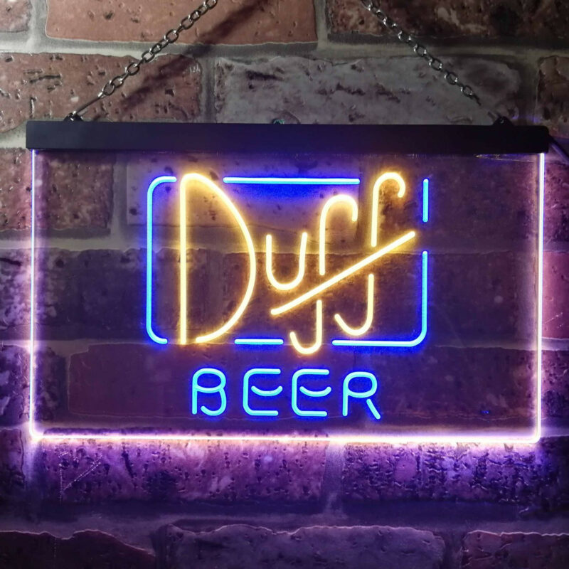 Duff LED Sign Man Cave Home Bar Pub Decor