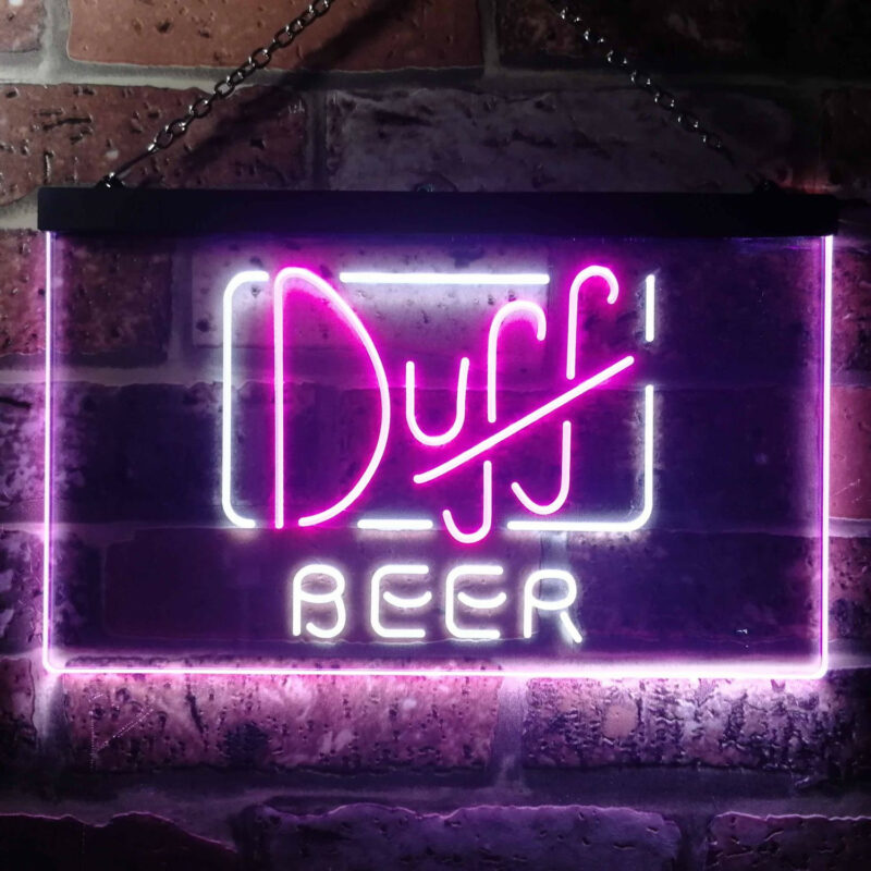 Duff LED Sign Man Cave Home Bar Pub Decor