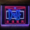 Duff Logo 3-Color LED Sign Man Cave Home Bar Pub Decor