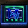 Duff Logo 3-Color LED Sign Man Cave Home Bar Pub Decor